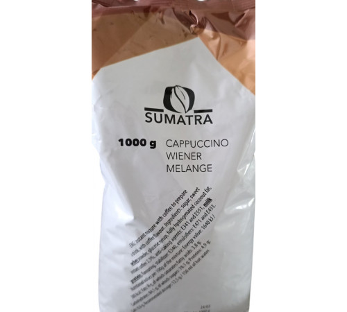Капучіно Sumatra Wiener Melange 1 кг Капучіно Sumatra Wiener Melange 1 кг