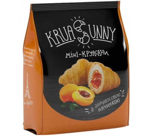 Міні-круасани Kruasunny з Абрикосовою начинкою 185 г