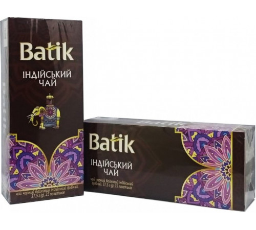 Чай черный Индийский Batik 25 пакетиков 37.5 г