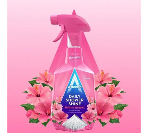 Средство для мытья душевых кабин Astonish Hibiscus Blossom спрей 750 мл