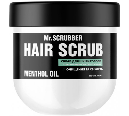 Скраб для шкіри голови та волосся Mr. Scrubber Menthol Oil 250 г