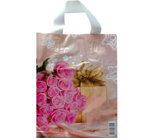 Пакет петлева ручка 24 х 30 см в асортименті