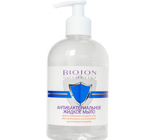 Антибактериальное жидкое мыло Bioton Дыня прозрачное с дозатором 500 мл
