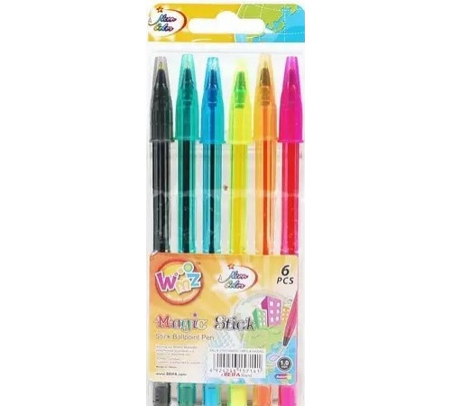 Набір кулькових ручок Beifa 934-6 6 кольорів