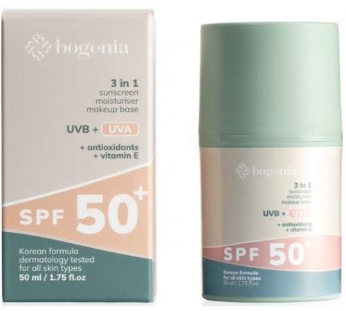 Крем сонцезахисний для обличчя Bogenia SPF50+ 50 мл Крем сонцезахисний для обличчя Bogenia SPF50+ 50 мл