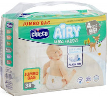Подгузники Chicco Airy Ultra Fit & Dry 4 (7-18 кг) 38 шт