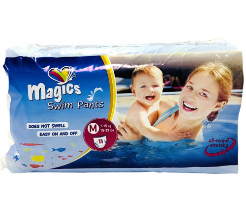 Підгузки-трусики для плавання Magics М (7-15 кг) 11 шт
