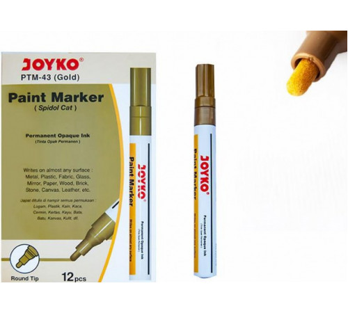 Маркер на лаковой основе Paint Joyko РТМ-43 золото