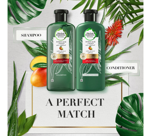 Шампунь для волосся Herbal Essences Сolor protect Aloe + Mango 400 мл