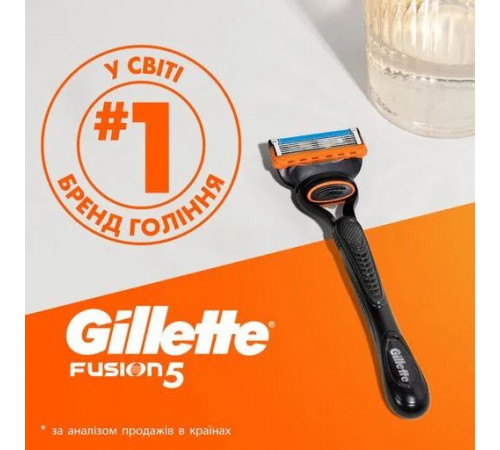 Набір чоловічий Gillette Fusion 5 (станок + гель для гоління)
