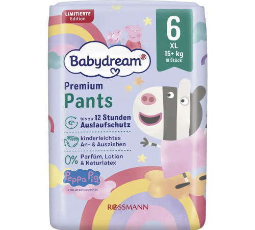 Підгузки-трусики Babydream Premium 6 (15+ кг) 18 шт