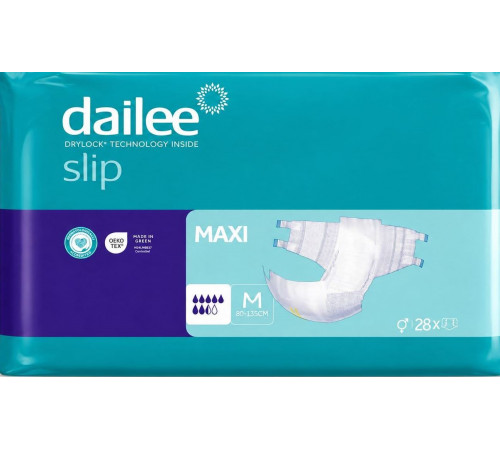 Підгузки для дорослих Dailee Slip Maxi M (80-135 см) 28 шт