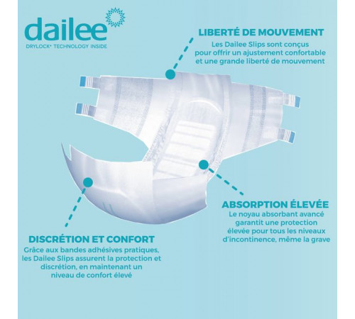Підгузки для дорослих Dailee Slip Maxi M (80-135 см) 28 шт