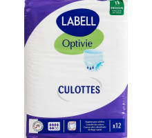 Підгузки-трусики для дорослих Labell Optivie Culottes Medium 12 шт 6 капель