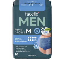 Підгузки-трусики чоловічі Facelle Men Medium 10 шт 8 капель