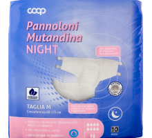 Підгузки нічні для дорослих Coop Pannoloni Mutandina Night розмір M (80-135 см) 10 шт