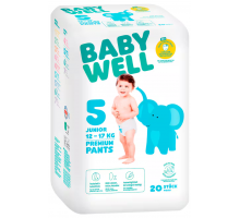 Підгузки-трусики Babywell 5 (12-17 кг) 20 шт