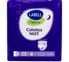 Підгузки-трусики нічні для дорослих Label Optivie Culottes Nuit Medium 12 шт 7 капель