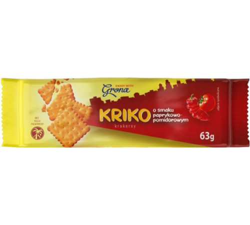 Крекер Grona Kriko зі смаком Паприка-томат 63 г