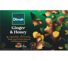 Чай черный Dilmah Ginger & Honey 20 пакетиков 30 г