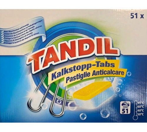 Таблетки против накипи для стиральных машин Tandil 51 шт (цена за 1 шт)