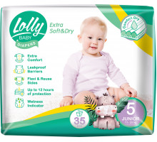 Підгузки дитячі Lolly Baby Extra Soft & Dry 5 (11-25 кг) 35 шт