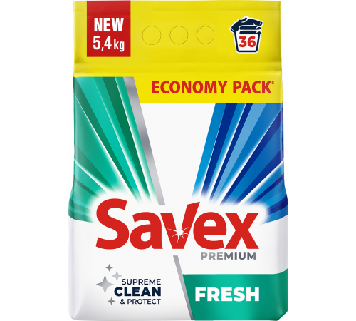 Пральний порошок Savex Automat Premium Fresh 5.4 кг