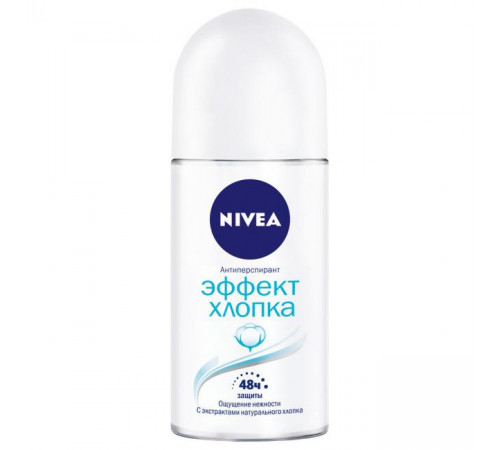Дезодорант роликовый для женщин NIVEA Эффект хлопка 50 мл