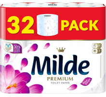 Туалетная бумага Milde Premium ароматизированная 3 слоя 32 шт