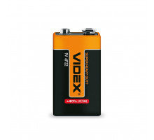 Батарейка сольова Videx 6F22 9V крона 1 шт