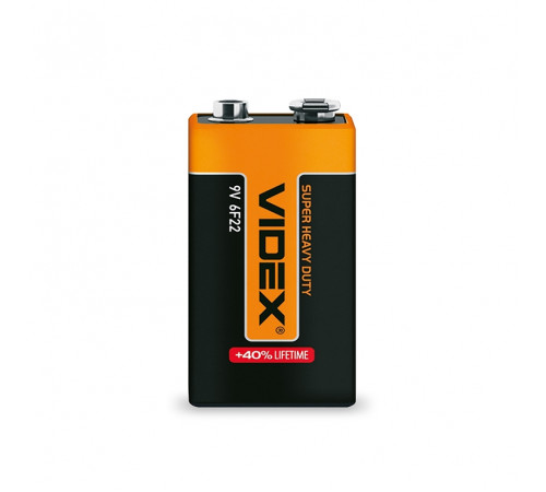 Батарейка солевая Videx 6F22 9V крона 1 шт
