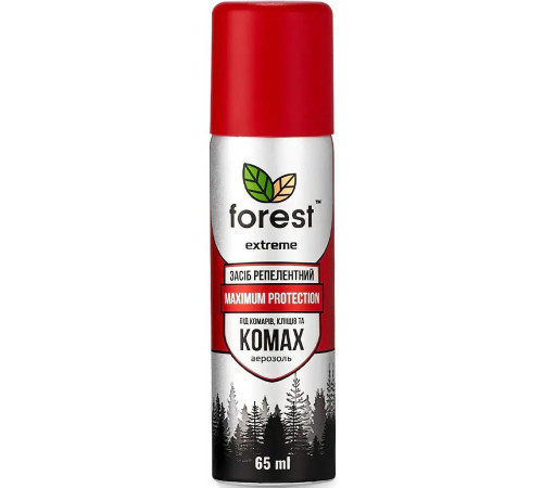 Засіб репелентний від комарів, кліщів та комах Forest Extreme спрей 65 мл Засіб репелентний від комарів, кліщів та комах Forest Extreme спрей 65 мл