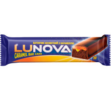 Батончик бісквітний Lunova з карамеллю 35 г