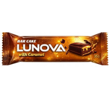 Батончик бисквитный Lunova с карамелью 35 г