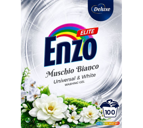 Пральний порошок Deluxe Enzo Elite Muschio Bianco 5.5 кг 100 циклів прання