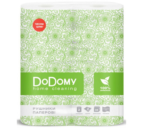 Бумажные полотенца двухшаровые DoDomy 2 шт
