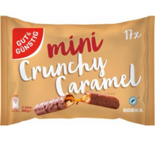 Батончик-міні шоколадний Gut & Gunstig Crunchy Caramel 17 шт х 23.5 г (ціна за 1 шт)