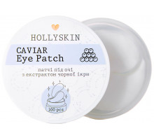 Тканинні патчі під очі Hollyskin Caviar 100 шт