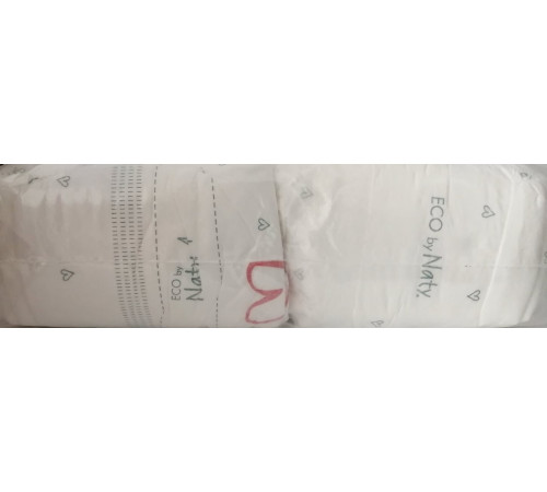 Підгузки органічні ECO by Naty у прозорій упаковці 1 (2-5кг) 68 шт