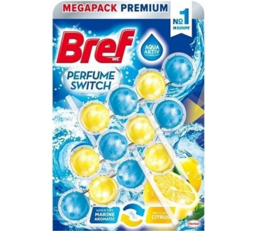 Туалетные блоки для унитаза Bref Perfume Switch Море-Цитрус 3 шт x 50 г