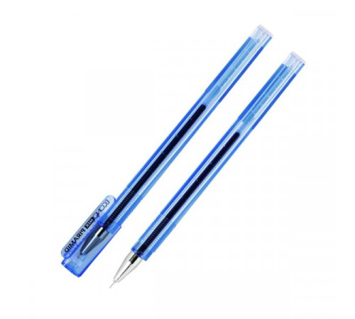Ручка гелева Economix Piramid 11913 синя