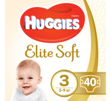 Подгузники детские Huggies Elite Soft 3, 5-9 кг 40 шт