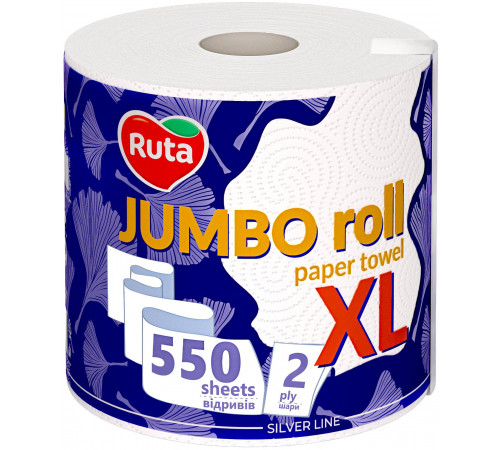 Паперовий рушник Ruta Jumbo roll 550 відривів 2 шари
