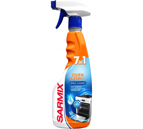 Засіб для чищення духовок і мікрохвильових печей Sarmix 7 в 1 спрей 500 мл