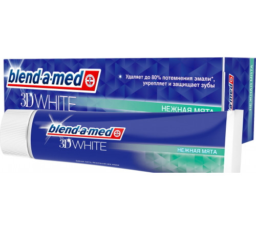 Зубная паста Blend-a-med 3D White Нежная мята 3в1 100 мл