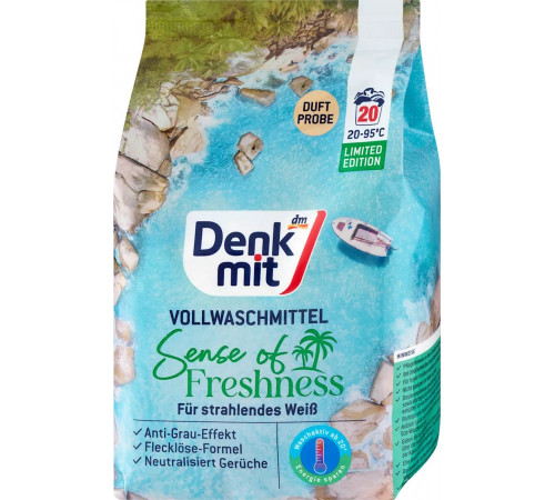 Стиральный порошок Denkmit Vollwaschmittel Sense of Freshness 1.3 кг 20 циклов стирки