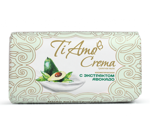 Туалетне мило Ti Amo Crema з екстрактом авокадо косметичне 140 г