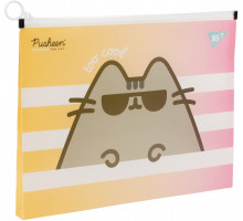 Папка-конверт на молнии В5 YES 492031 Pusheen