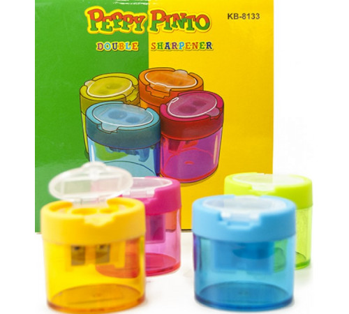 Чинка пластикова Peppy Pinto подвійна 8133