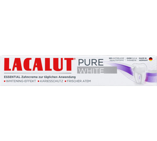 Зубна паста  Lacalut Pure White 75 мл